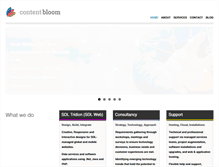 Tablet Screenshot of contentbloom.com